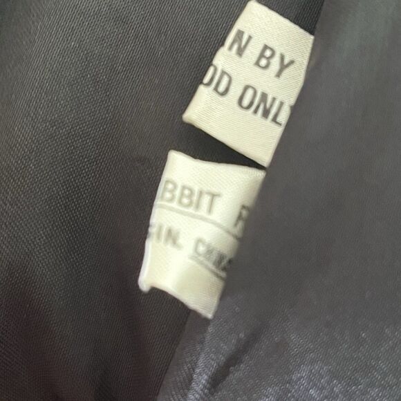 Vintage 1980s Dyed Black Rabbit Fur Jacket Women’s Size Medium - Picture 13 of 13